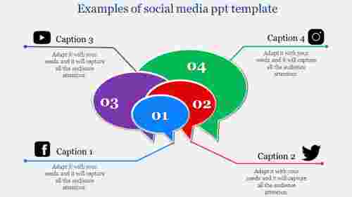 social media ppt template-Examples of social media ppt template